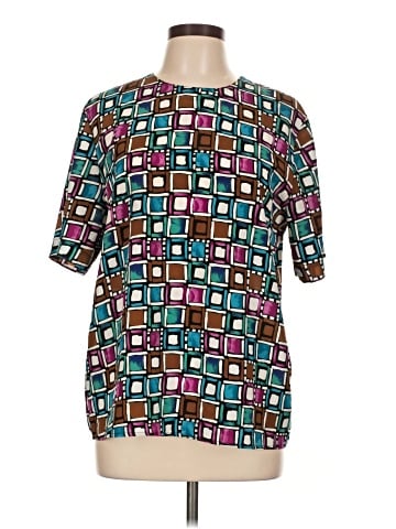 Kathy Che Short Sleeve Blouse (view 1)