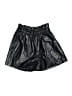 Qianxizhan 100% Polyester Metallic Black Shorts Size M - photo 1