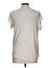 Christopher & Banks Silver Short Sleeve Top Size L - photo 2