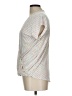 Christopher & Banks Silver Short Sleeve Top Size L - photo 5