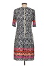Eliza J Print Blue Casual Dress Size 2 - photo 2