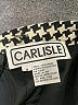 Carlisle 100% Wool Houndstooth Black Wool Skirt Size 8 - photo 4