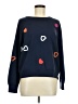 Assorted Brands Hearts Blue Pullover Sweater Size M - photo 1