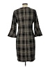 Tacera Plaid Gray Casual Dress Size L - photo 2