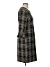 Tacera Plaid Gray Casual Dress Size L - photo 4