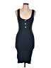 Assorted Brands 100% Viscose Solid Blue Casual Dress Size L - photo 1