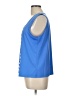 Bob Mackie Blue Sleeveless Top Size L - photo 5