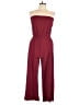 Assorted Brands Solid Burgundy Jumpsuit Size L - photo 1