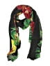 India Boutique 100% Polyester Tropical Black Scarf One size - photo 1