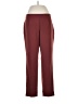 Ellen Tracy Solid Burgundy Casual Pants Size 6 - photo 1