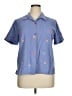 Cervelle Hearts Blue Short Sleeve Blouse Size 1X - photo 1