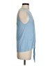 Lanston Blue Sleeveless T-Shirt Size XS - photo 4