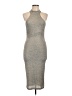 Windsor Metallic Gray Cocktail Dress Size L - photo 1
