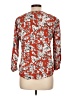 Fun2Fun 100% Rayon Red 3/4 Sleeve Blouse Size L - photo 2