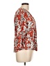 Fun2Fun 100% Rayon Red 3/4 Sleeve Blouse Size L - photo 4