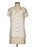 Unbranded Ivory Short Sleeve Blouse Size S (estimated) - photo 1
