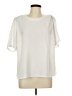 Sommerman 100% Polyester Ivory Short Sleeve Blouse Size EU 44 / US 14 - photo 1