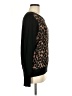 Ecru Animal Print Black Pullover Sweater Size M - photo 4