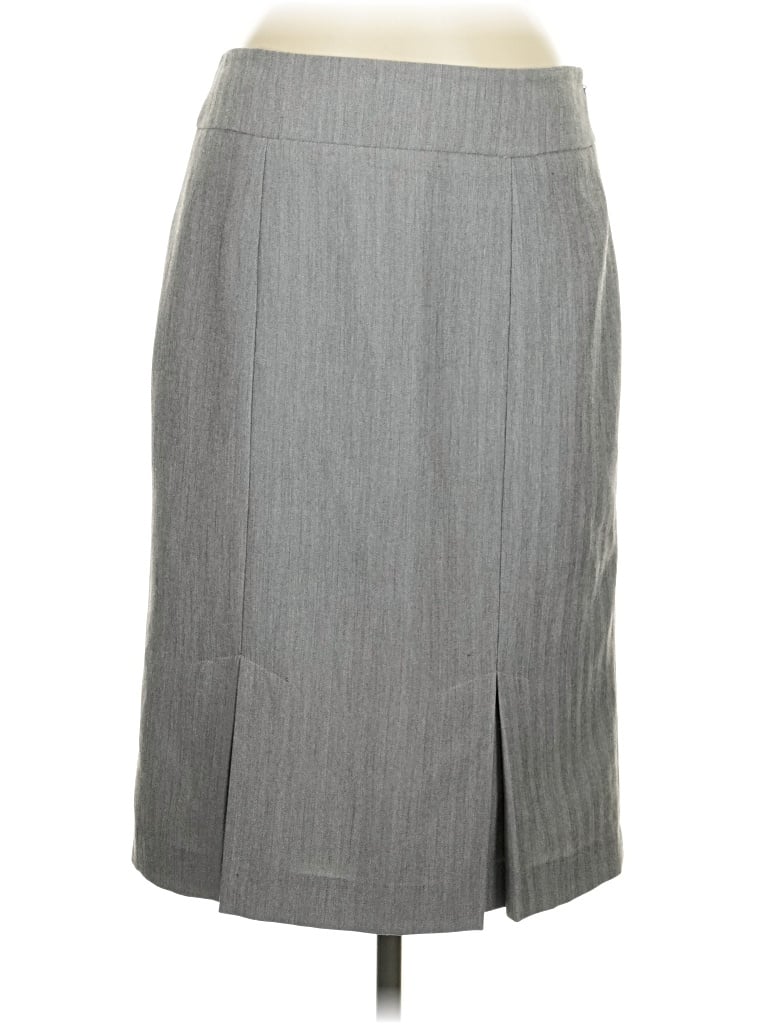 Pre-owned Kasper Formal Skirt In Gray