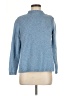 Talbots Chevron-herringbone Blue Turtleneck Sweater Size M - photo 1