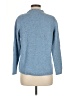 Talbots Chevron-herringbone Blue Turtleneck Sweater Size M - photo 2