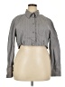Zara 100% Cotton Gray Long Sleeve Button-Down Shirt Size XXL - photo 1