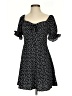 Shein 100% Polyester Polka Dots Black Casual Dress Size 4 - photo 1