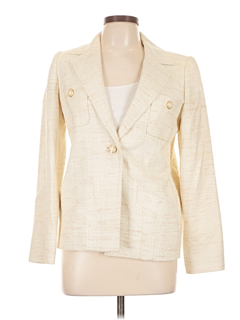 Pre-owned Assorted Brands Blazer Jacket In White