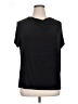 Laura Scott Black Short Sleeve Top Size XL - photo 1