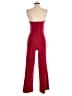 Crystal Sky Solid Red Jumpsuit Size S - photo 2