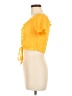 Shein 100% Polyester Yellow Short Sleeve Top Size 4 - photo 5