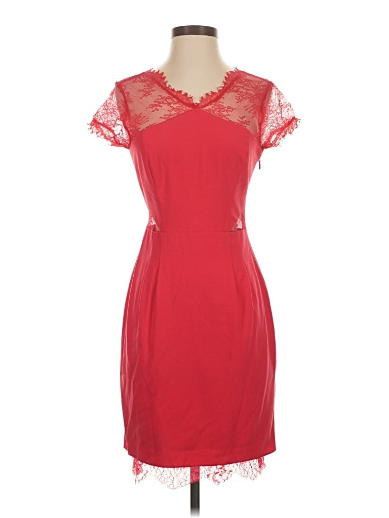 Pre-owned Bcbgmaxazria Cocktail Dress In Red