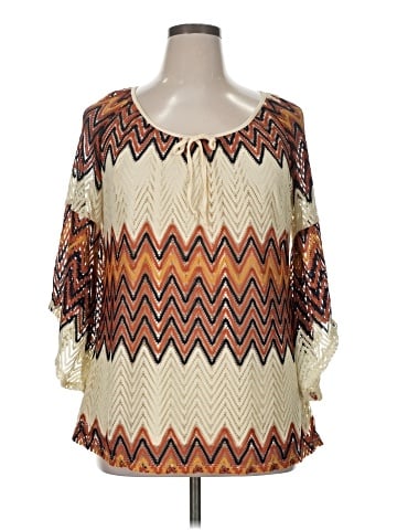 Tacera 3/4 Sleeve Blouse (view 1)