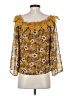 Essue Yellow 3/4 Sleeve Blouse Size S - photo 2