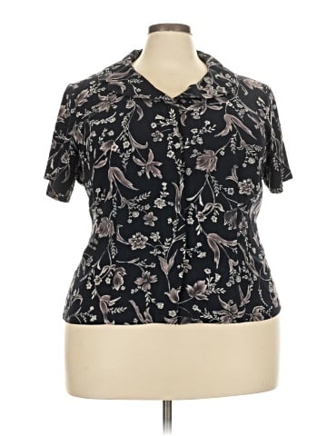 DressBarn Short Sleeve Button-Down Shirt (view 1)