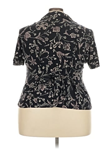 DressBarn Short Sleeve Button-Down Shirt (view 2)