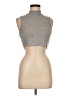 Silence and Noise Silver Sleeveless Turtleneck Size M - photo 1
