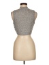 Silence and Noise Silver Sleeveless Turtleneck Size M - photo 2