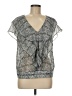 Studio M 100% Polyester Silver Sleeveless Blouse Size M - photo 1