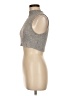 Silence and Noise Silver Sleeveless Turtleneck Size M - photo 5