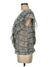 Studio M 100% Polyester Silver Sleeveless Blouse Size M - photo 5