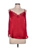 Belle Tweed 100% Polyester Red Sleeveless Blouse Size L - photo 1