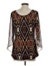 Coco Bianco Black 3/4 Sleeve Blouse Size M - photo 2
