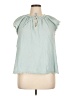 True Craft 100% Cotton Teal Sleeveless Blouse Size 1X - photo 1