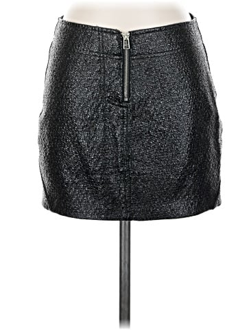 Zara W&B Collection Faux Leather Skirt (view 1)