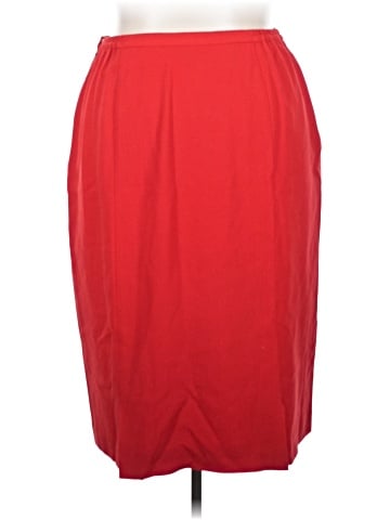 Linda Allard Ellen Tracy Wool Skirt (view 2)