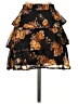 Blue Rain 100% Polyester Floral Black Casual Skirt Size XS - photo 2