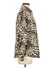 Shein 100% Polyester Animal Print Ivory Long Sleeve Blouse Size 4 - photo 4
