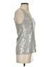 Velvet 100% Rayon Silver Sleeveless Top Size P (petite) - photo 4