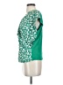 Beacon Graphic Green Short Sleeve Blouse Size S - photo 5